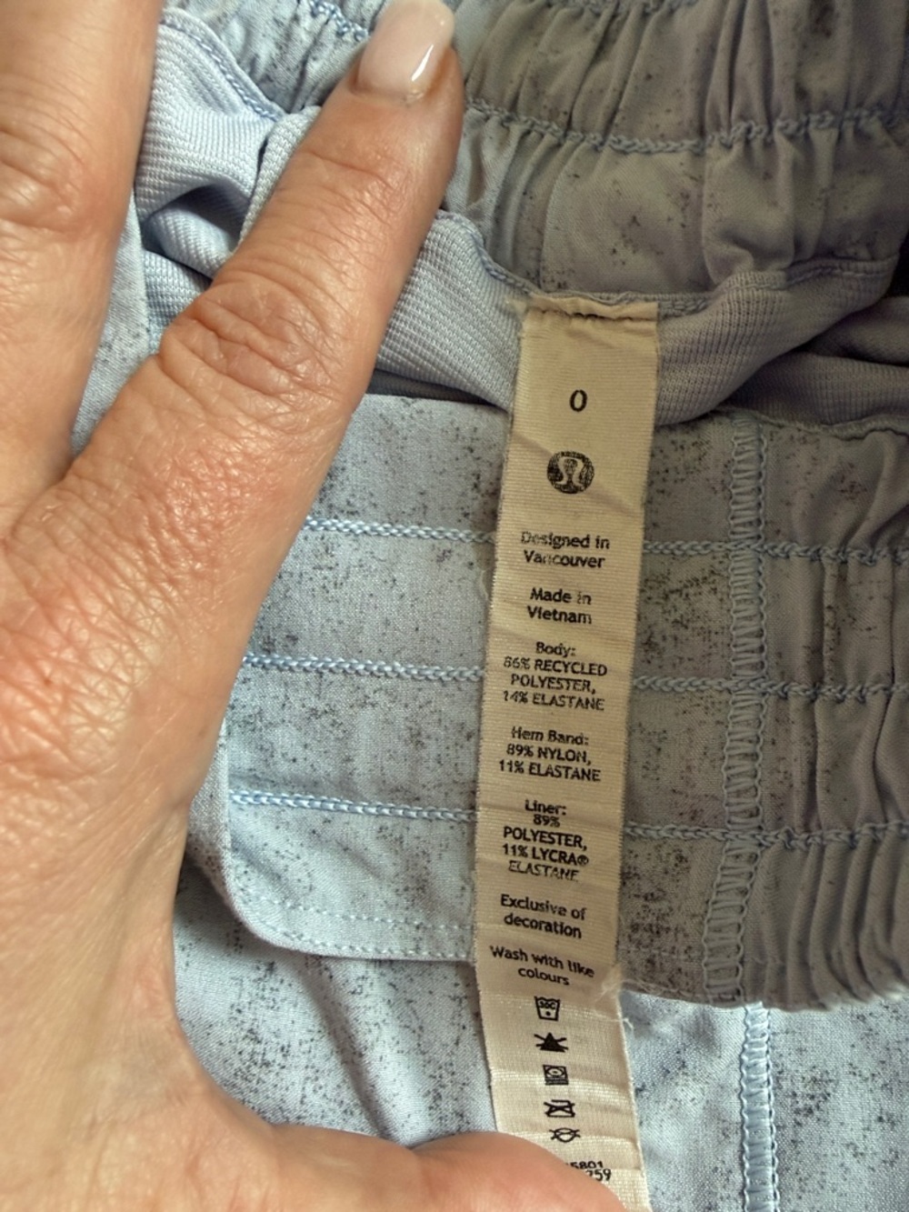 Lululemon light blue / gray marble effect - Picture 2 of 2